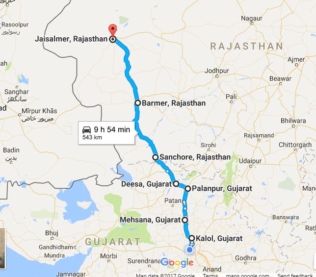 Jaisalmer Route